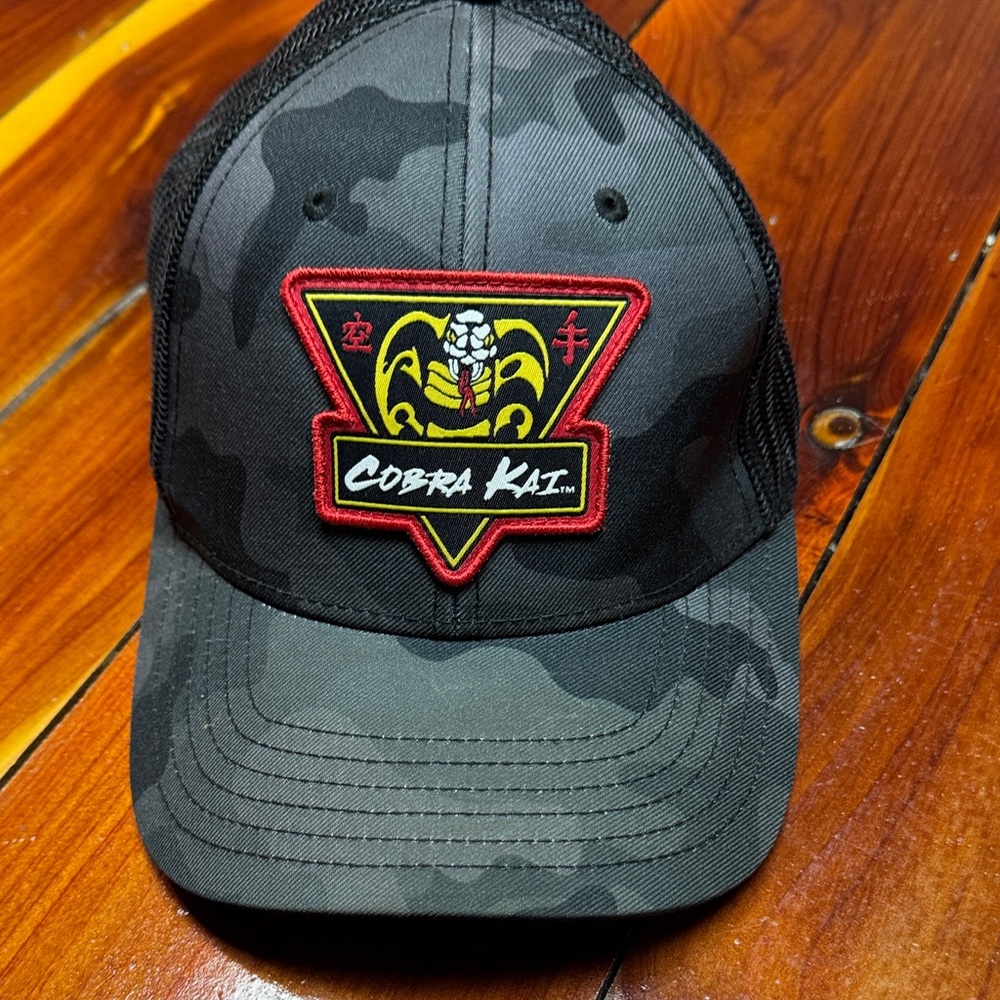 Cobra Kai Kids Black Camouflage Hat SS2